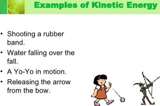 examples of kinetic energy