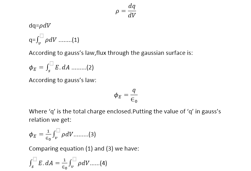integral form of gauss's law