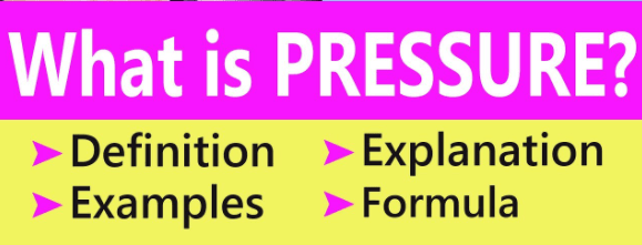 Pressure in physics