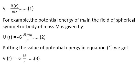 gravitational potential